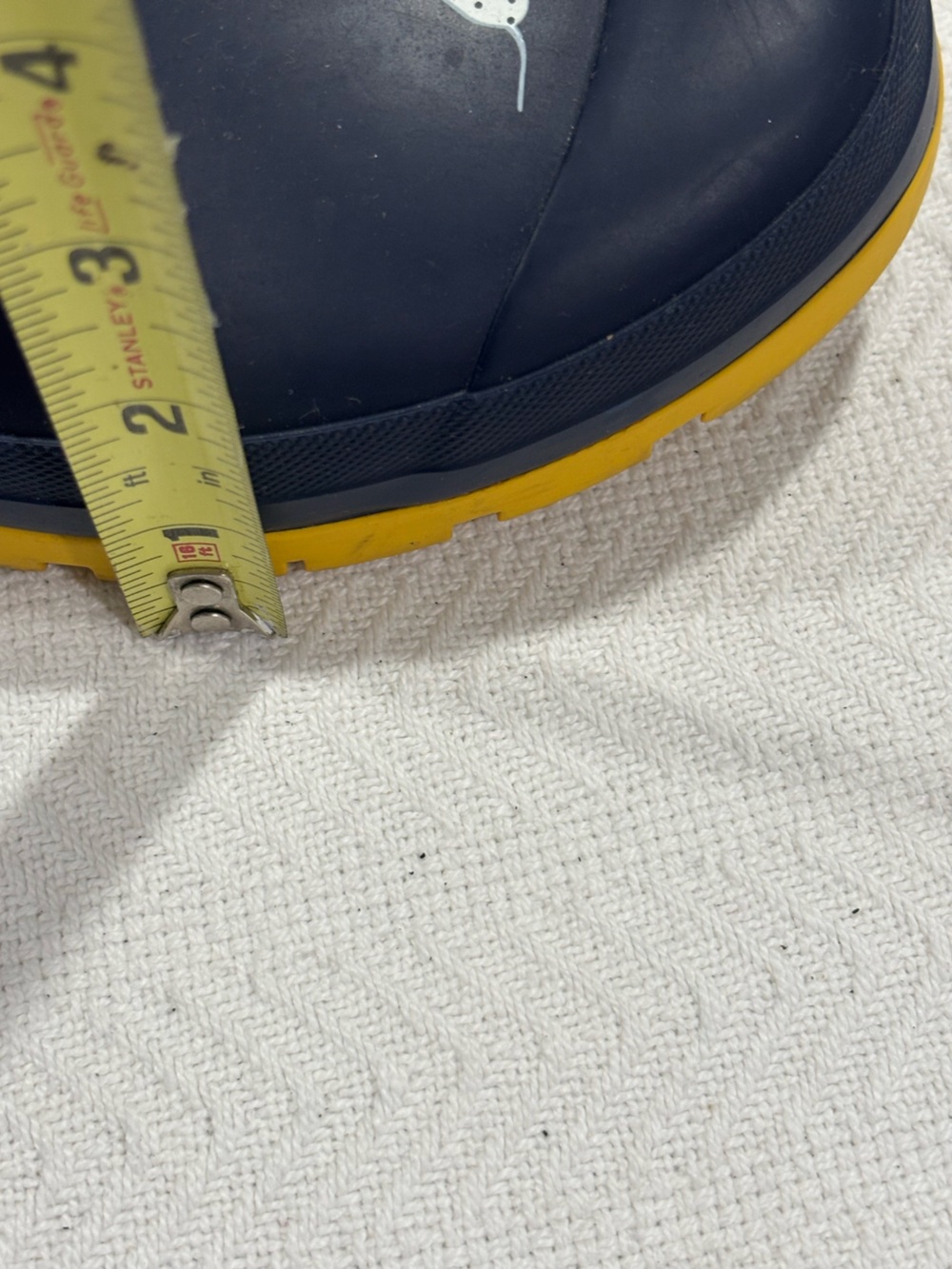😻🌈Joules Navy Clogs with Yellow Soles and Dog & Umbrella Print - Picture 10 of 11